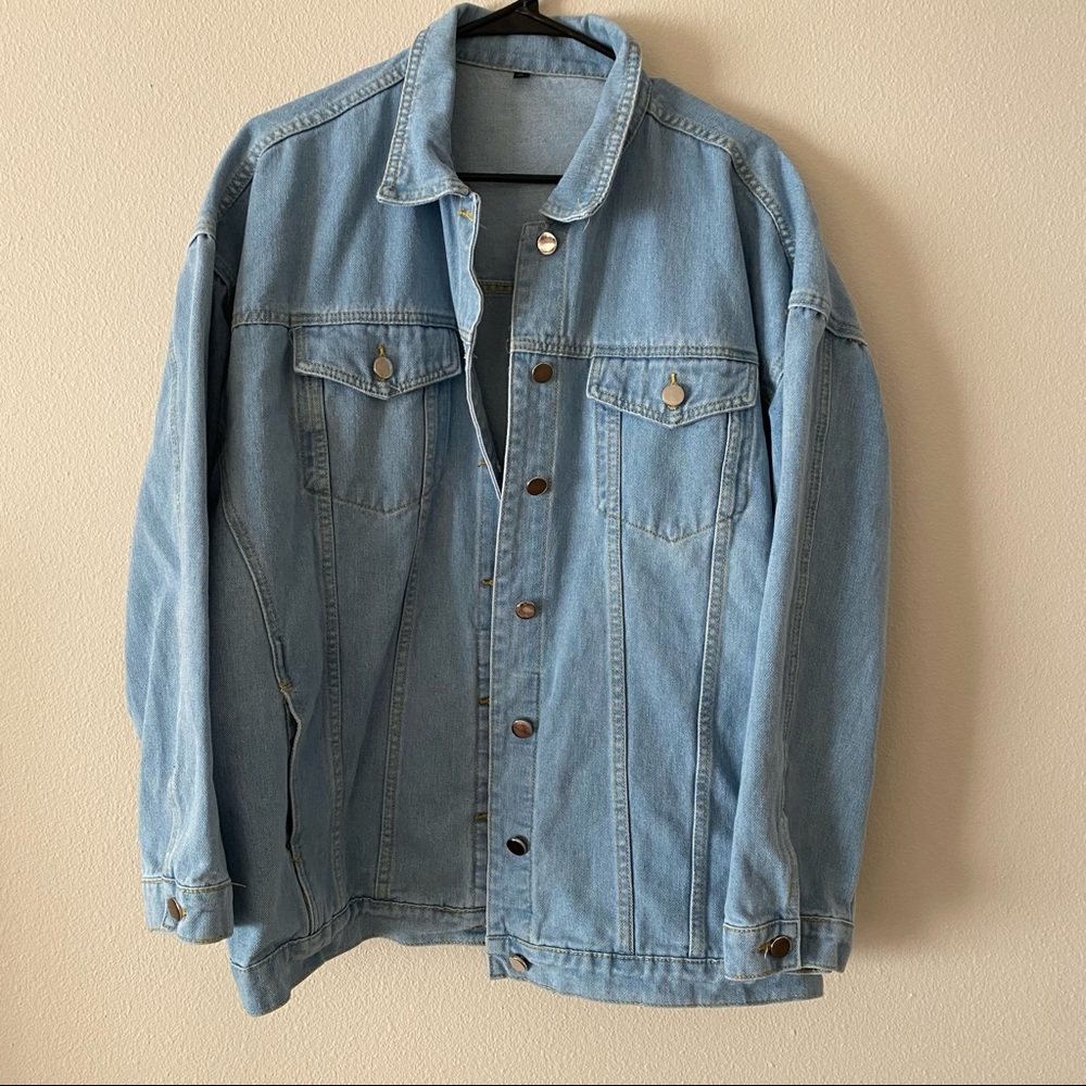 Oversized jean jacket